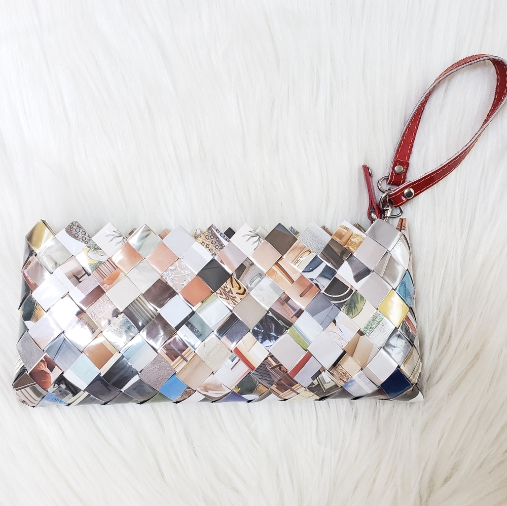 Woven Magazine Clutch